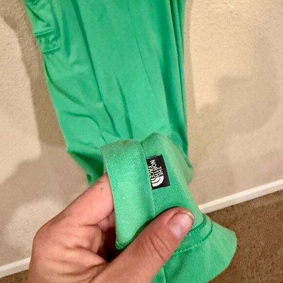 The North Face Sleeveless Mini Tank Dress M Green Cutout Strap Zip Pocket TNF - Picture 6 of 12